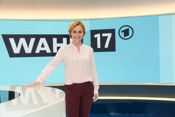 2017: Caren Miosga leitet die Sendung "Wahl 17"