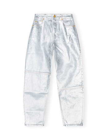 Pantalon Cuir Mouton Argenté J. Sebastien Vassal Taille W28 (38) - Neuf Avec étiquettes