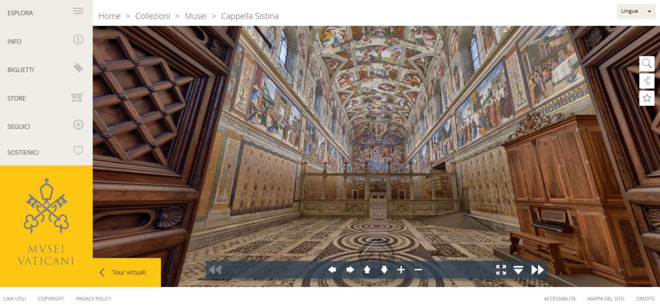 Visitez des musées, dont le Vatican en 360°