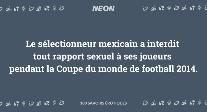 Le sélectionneur mexicain a interdit tout rapport sexuel à ses joueurs pendant la Coupe du monde de football 2014.