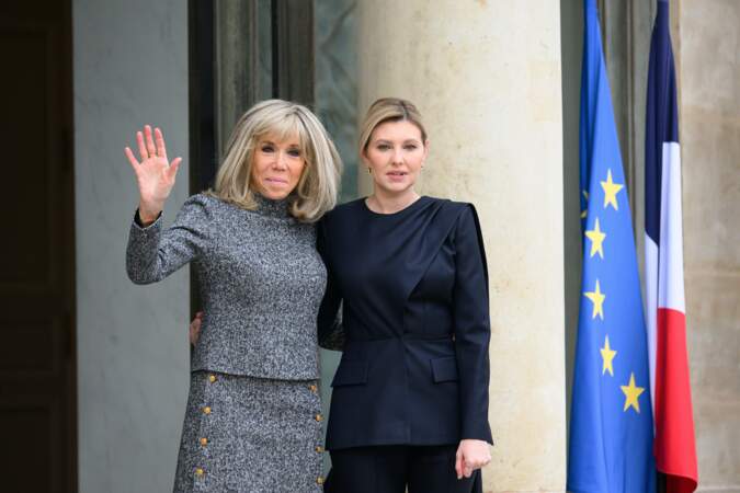 Brigitte Macron reçoit Olena Zelenska, la première dame ukrainienne