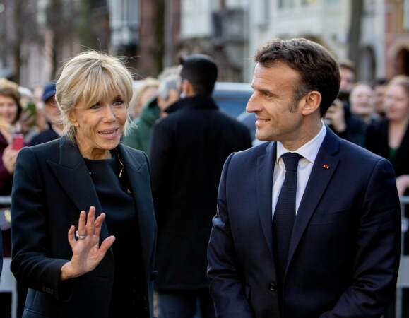 Brigitte et Emmanuel Macron en visite aux Pays-Bas