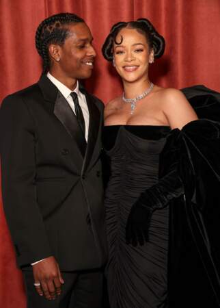 2023 : Rihanna at ASAP Rocky aux Golden Globe Awards (Los Angeles)