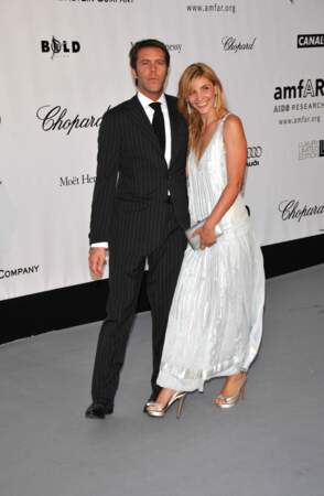 Clotilde Courau et Emmanuel-Philibert de Savoie toujours au Gala de l'amfAR en 2008.