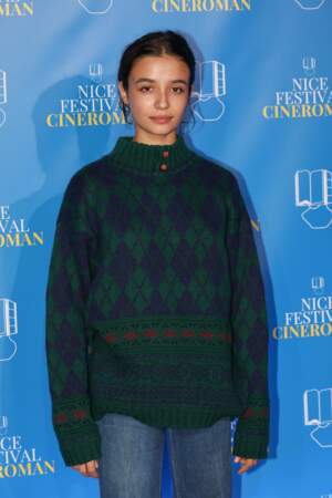Carmen Kassovitz sur le tapis rouge du festival Cinéroman en 2022.