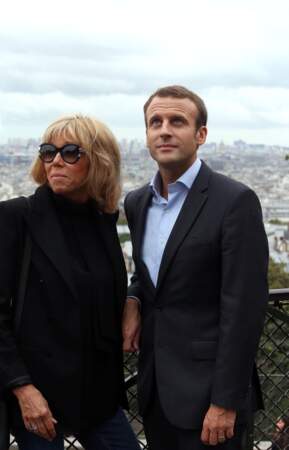 Emmanuel et Brigitte Macron à Montmartre