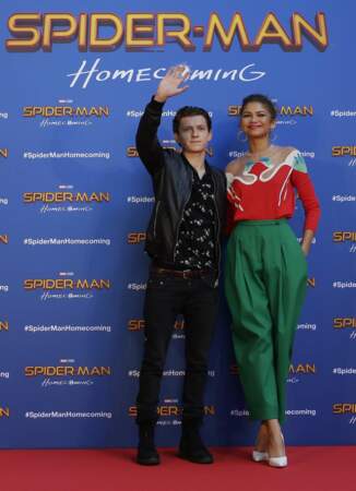 2018 : Zendaya et Tom Holland à l'avant-première de Spider-man Homecoming, Barcelone