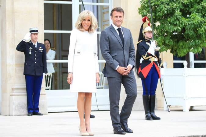 Brigitte et Emmanuel Macron à l'Elysée 