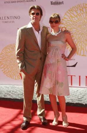 Clotilde Courau et Emmanuel-Philibert de Savoie à Romes en 2007 lors du show Valentno .