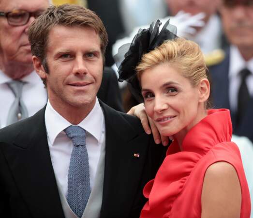 Clotilde Courau et Emmanuel-Philibert de Savoie au mariage du Prince Albert II de Monaco et de la princesse Charlène Wittstock, en 2012