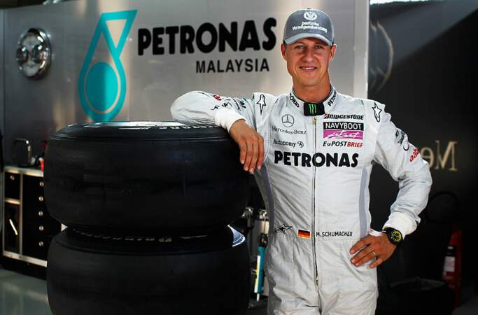 He made a comeback with the Mercedes F1 team in 2010